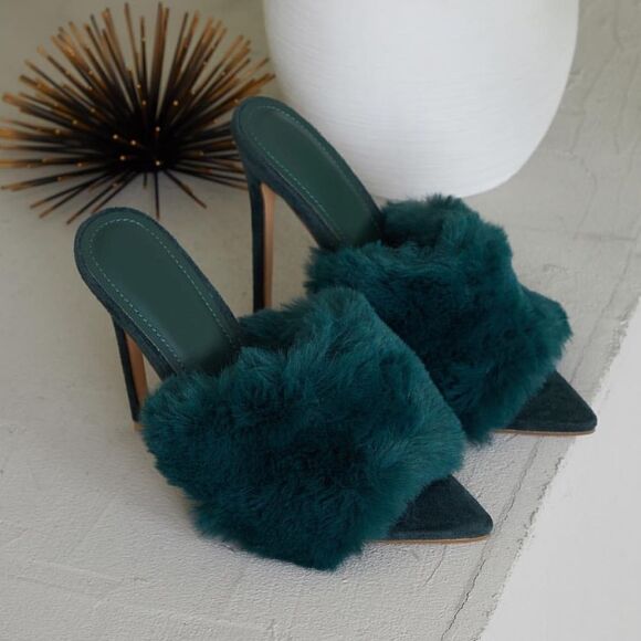 Limited edition Evergreen baddie bae pointy mules - Picture 2 of 8
